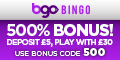 BGO Bingo – Deposit £5 and Play with £30