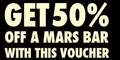 50% off a Mars Chocolate Bar